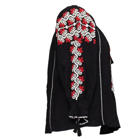 ULLA JOHNSON Ophelia Embroidered Peasant Blouse - Size 2, NWT - Picture 3 of 10